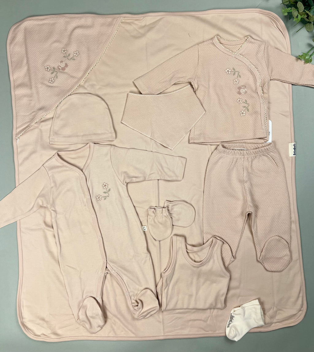 Hospital exit set with flower print