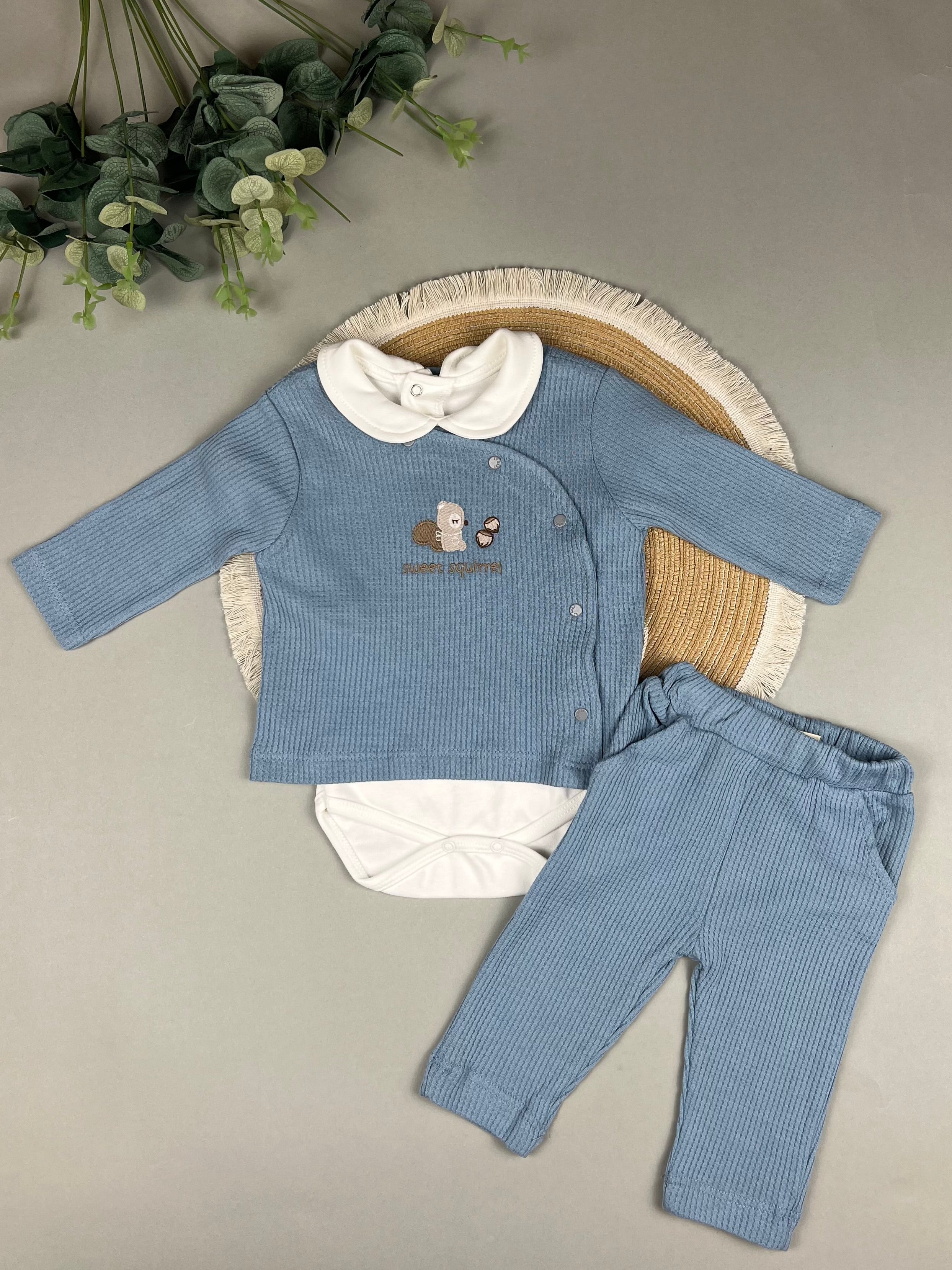 Cotton three-piece co-ord set