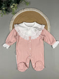Pink cotton overall