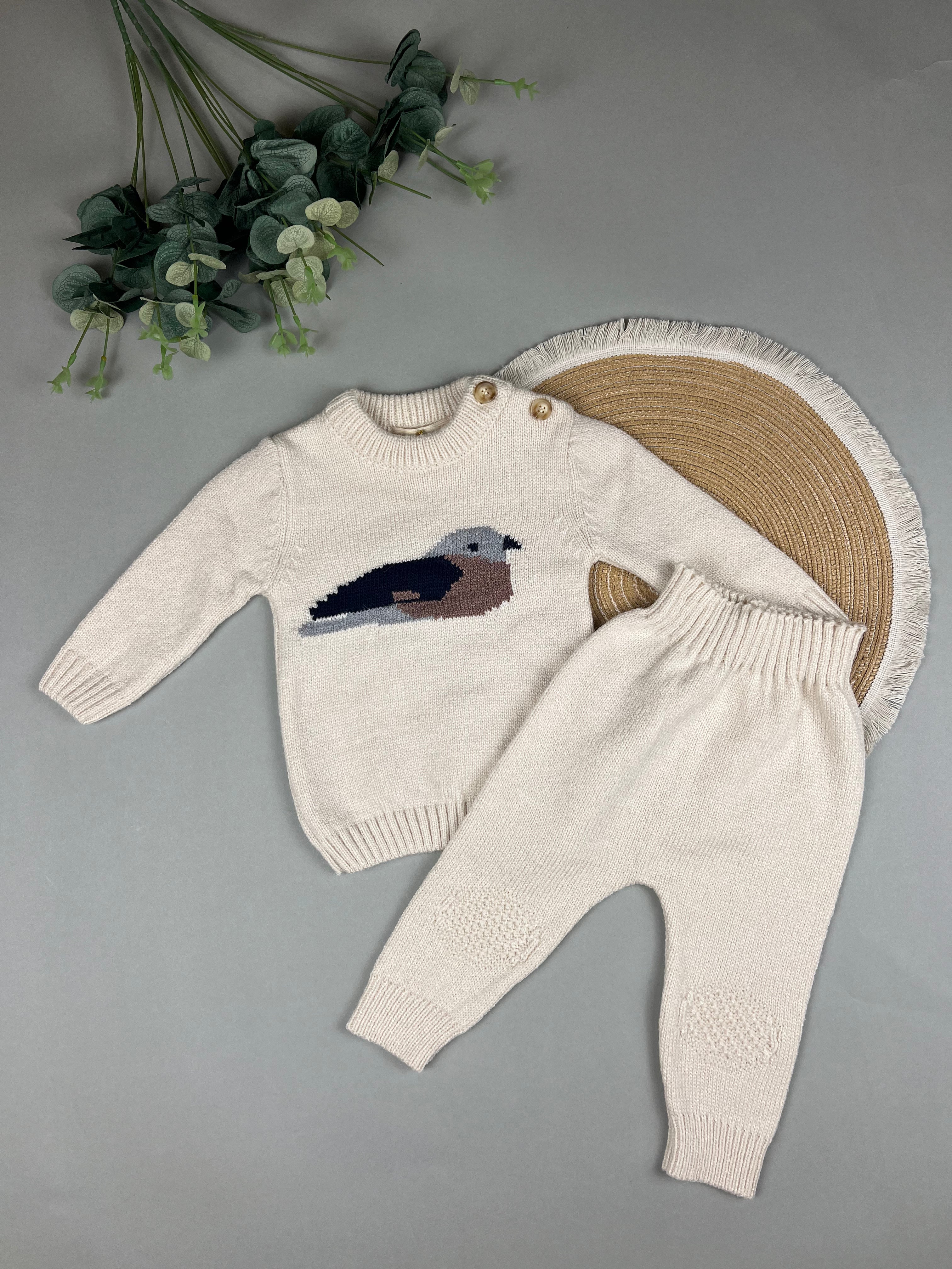 Bird knit co-ord set