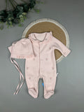 Pink microfleece overall ( cotton inside )