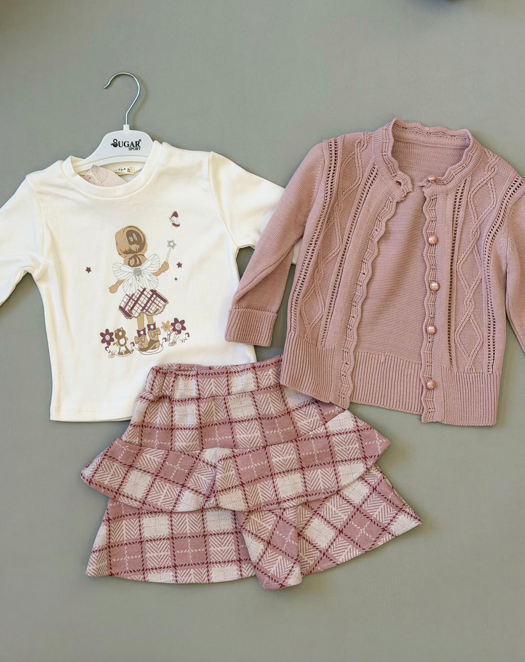 Three-piece knit co-ord set