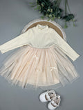Princess Style Baby Girl Dress in Ivory